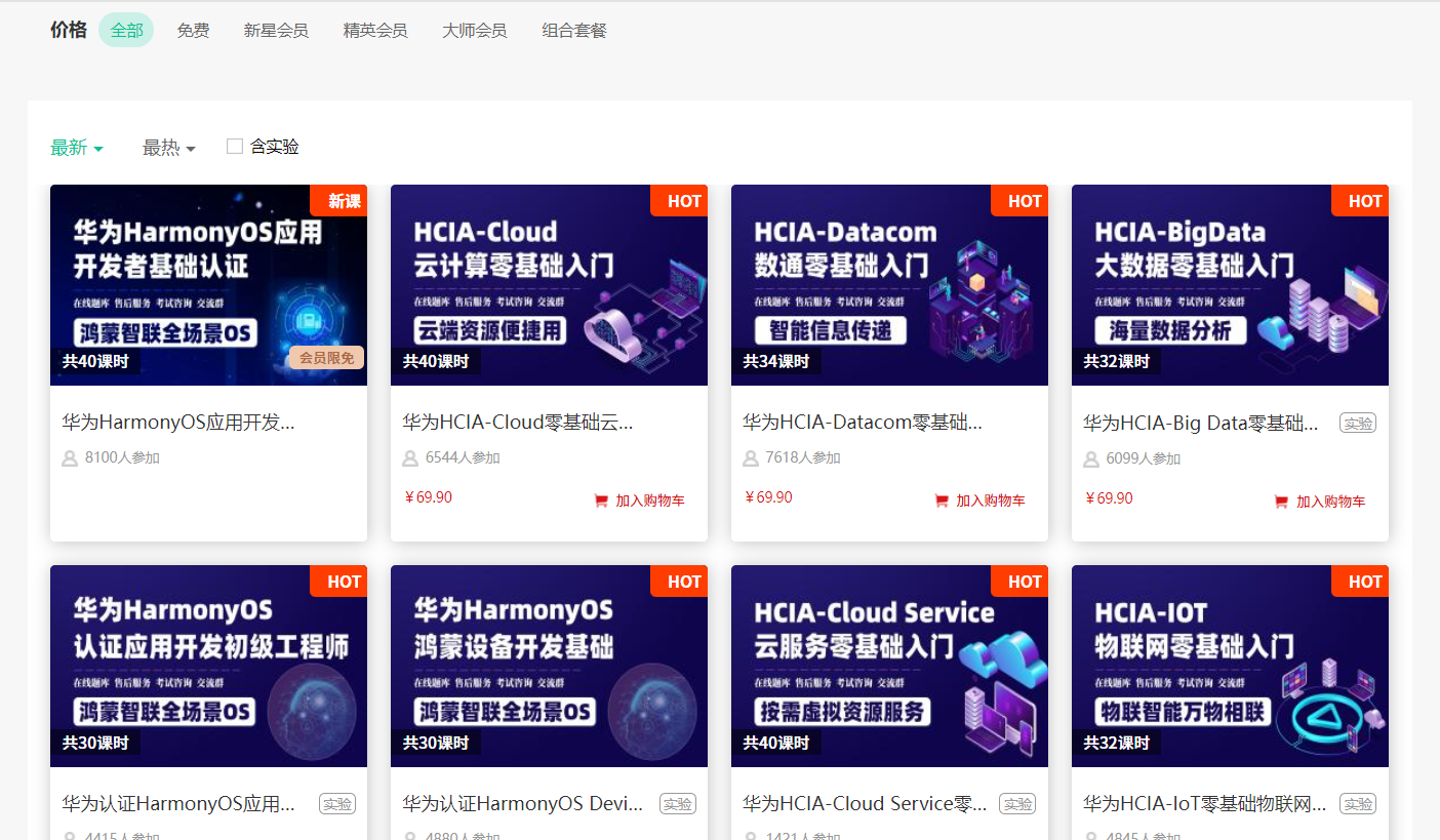 HCIA各方向视频课程详解 HCIA各方向视频课程详解