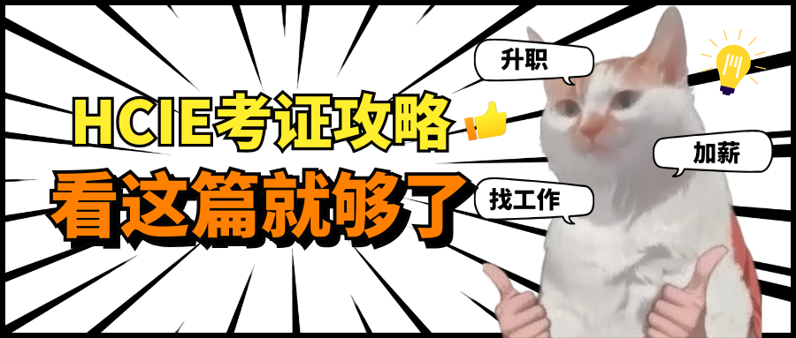 HCIE数通考试攻略，让你的笔试实验一把过！