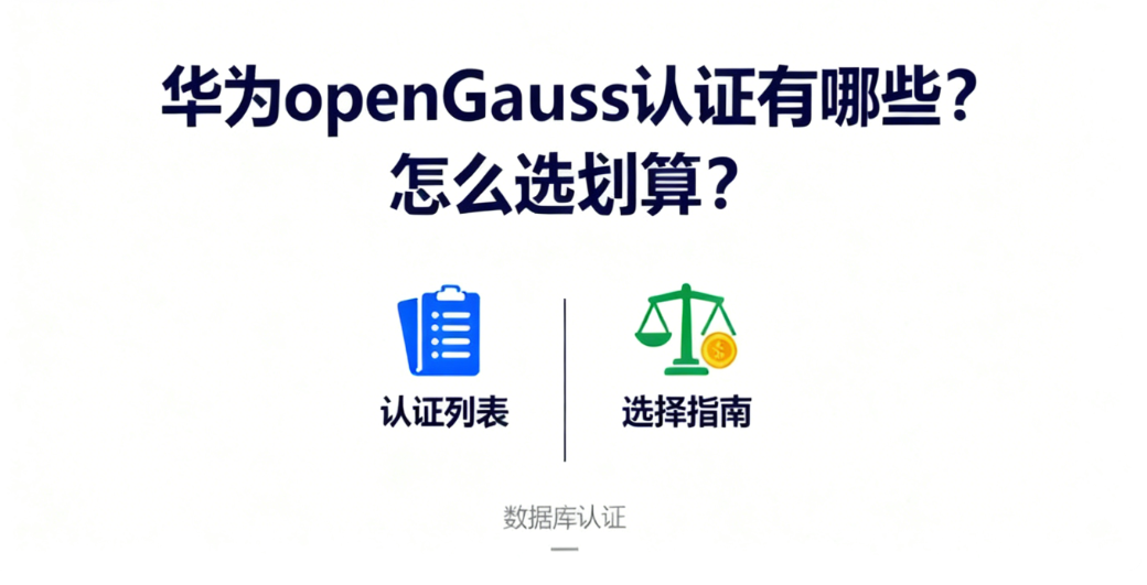 华为openGauss认证有哪些？怎么选划算？