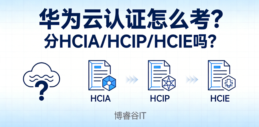 华为云认证分HCIA/HCIP/HCIE吗？到底怎么考？