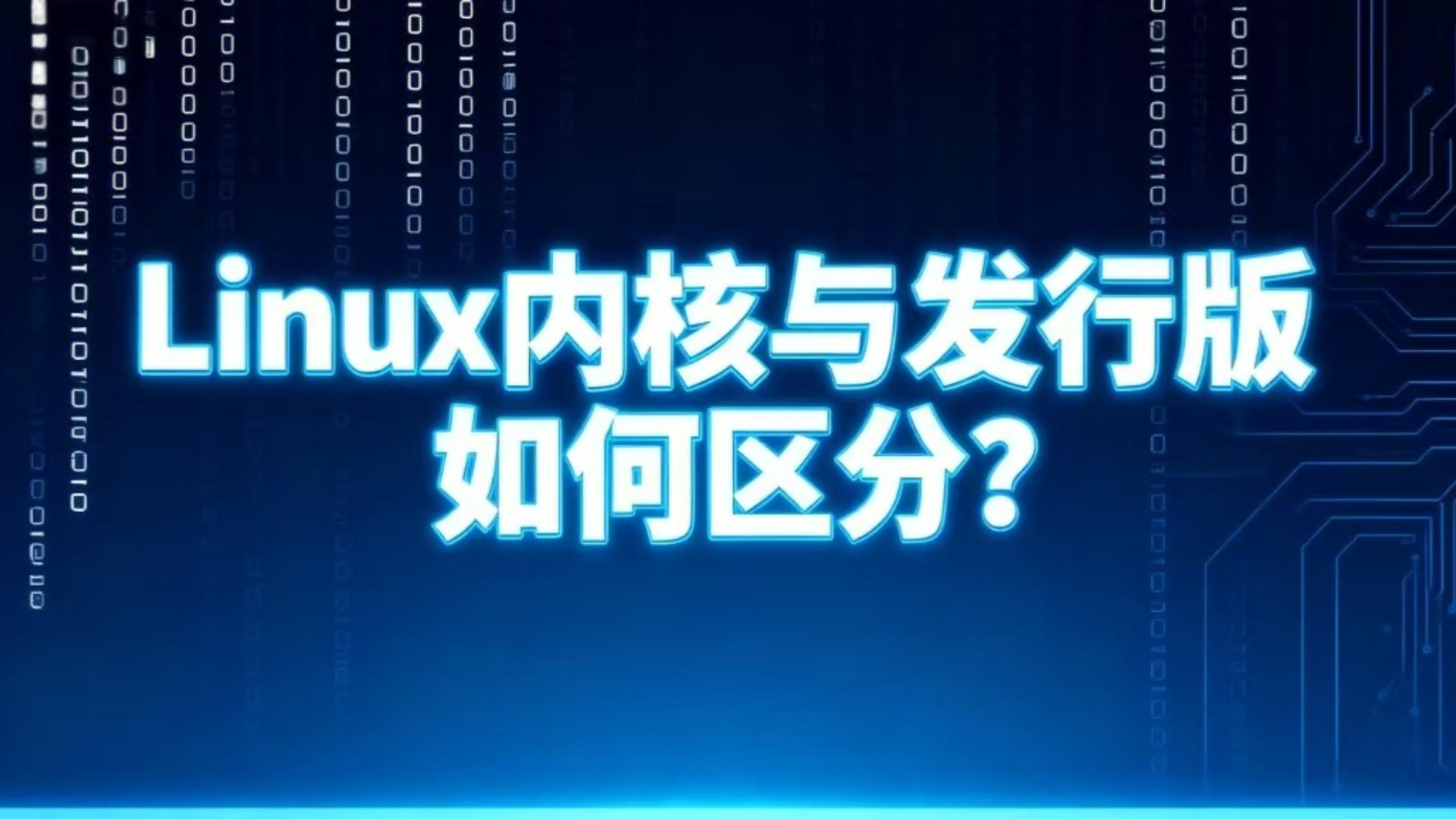 Linux 操作系统里，内核和发行版本咋区分呀？