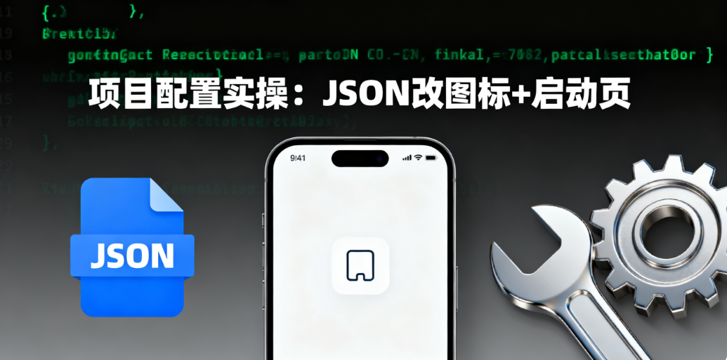 项目配置实操：JSON 改图标 + 启动页 