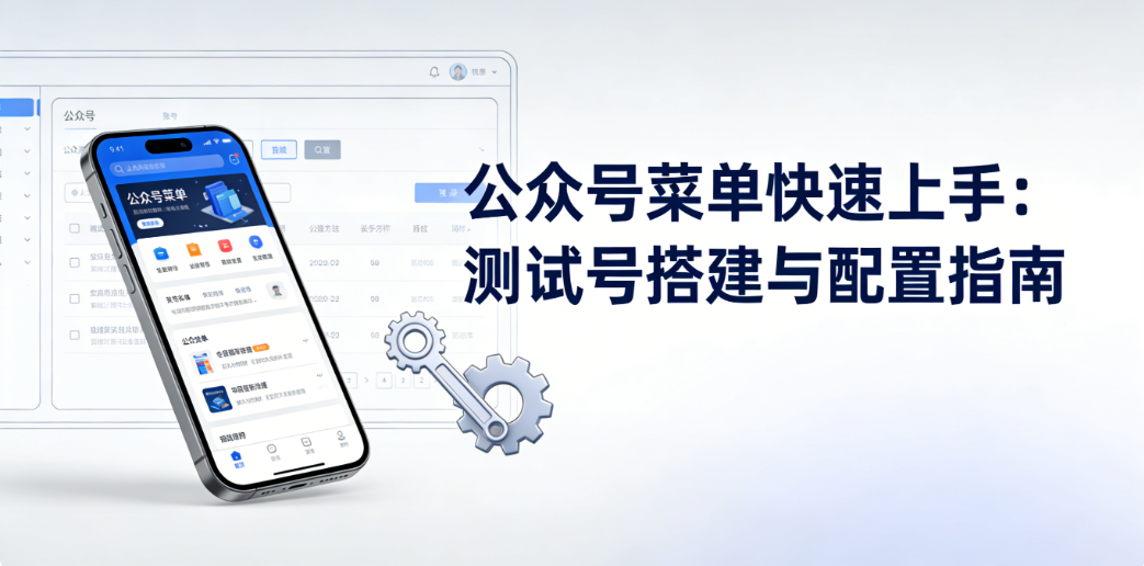 快速上手公众号菜单：测试号搭建 + 配置指南